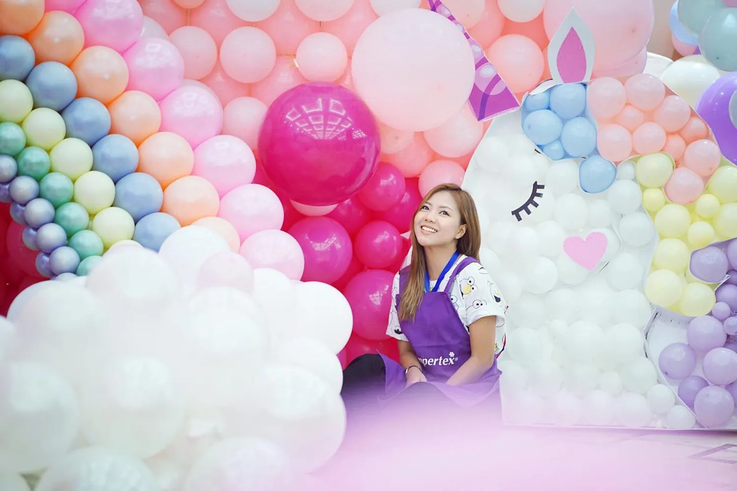 บรรยากาศงานตกแต่งลูกโป่งพาสเทล โดย Bestwishes Balloon เชียงใหม่